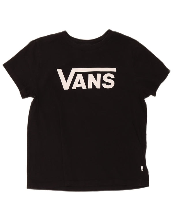 Vans T-shirt graphique pour femme UK 16 Large Noir Coton
