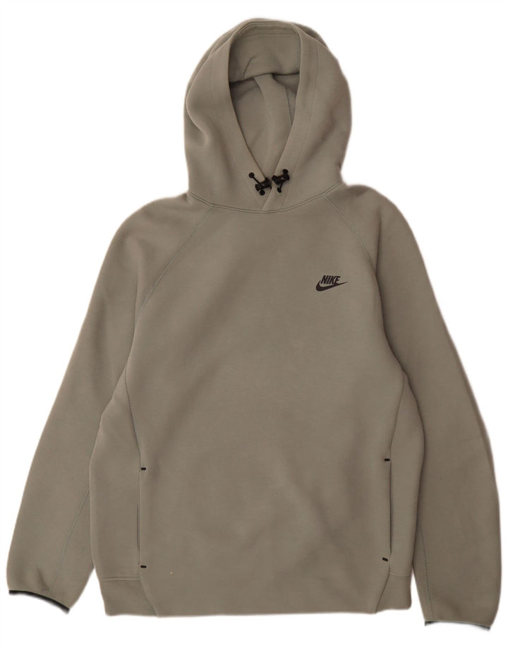 Nike Pull à capuche pour homme en coton vert Taille L
