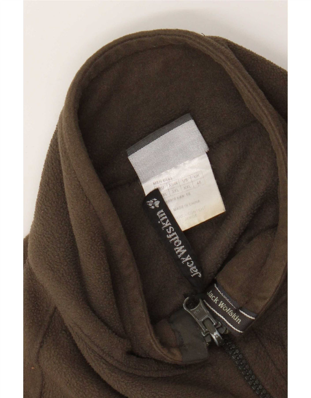 Jack Wolfskin Veste polaire doublée pour homme UK 48 2XL Kaki Polyester