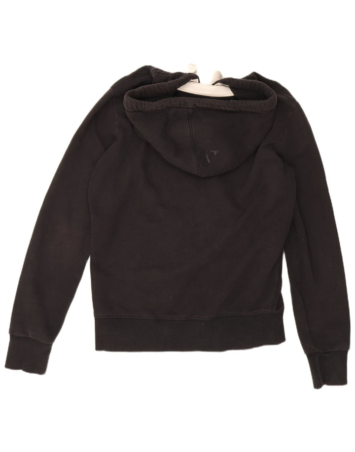 Superdry Pull à capuche zippé en coton noir moyen pour homme