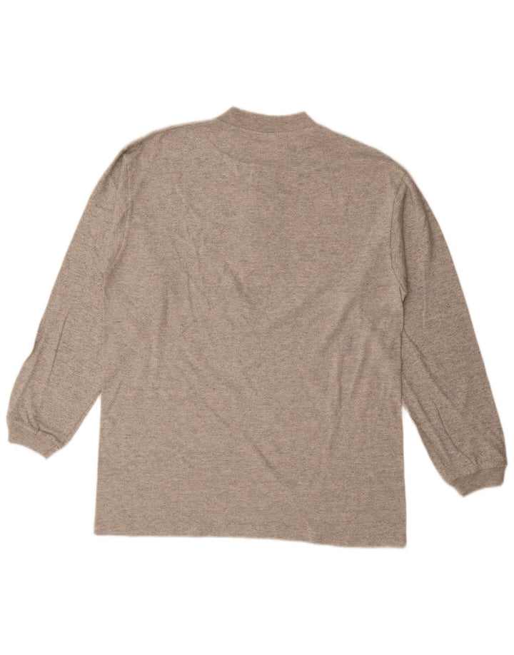 Champion Haut à Manches Longues Homme Gris Moyen Coton