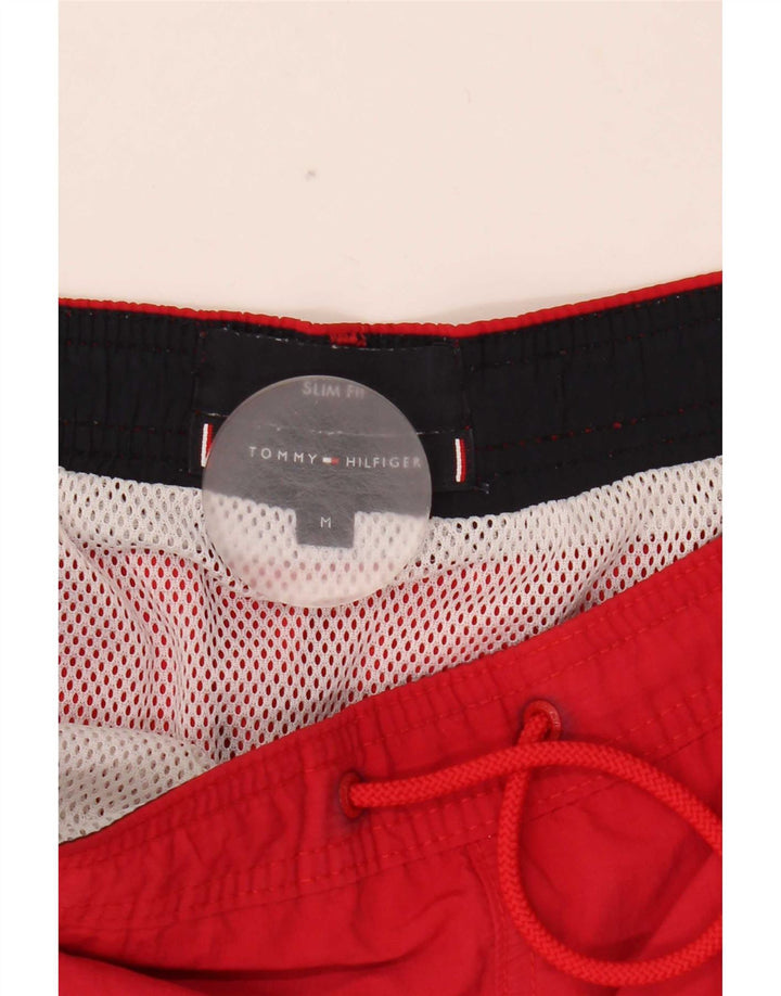 Tommy Hilfiger Short de Bain Slim Fit Homme Rouge Moyen