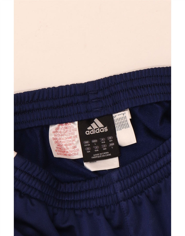 Adidas Pantalon de Survêtement Garçon 13-14 ans Bleu Colorblock Polyester