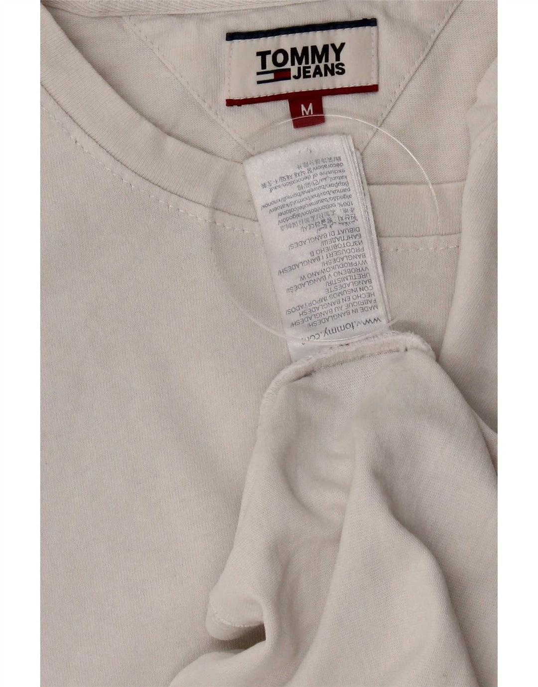 Tommy Hilfiger T-Shirt Homme Blanc Moyen Coton