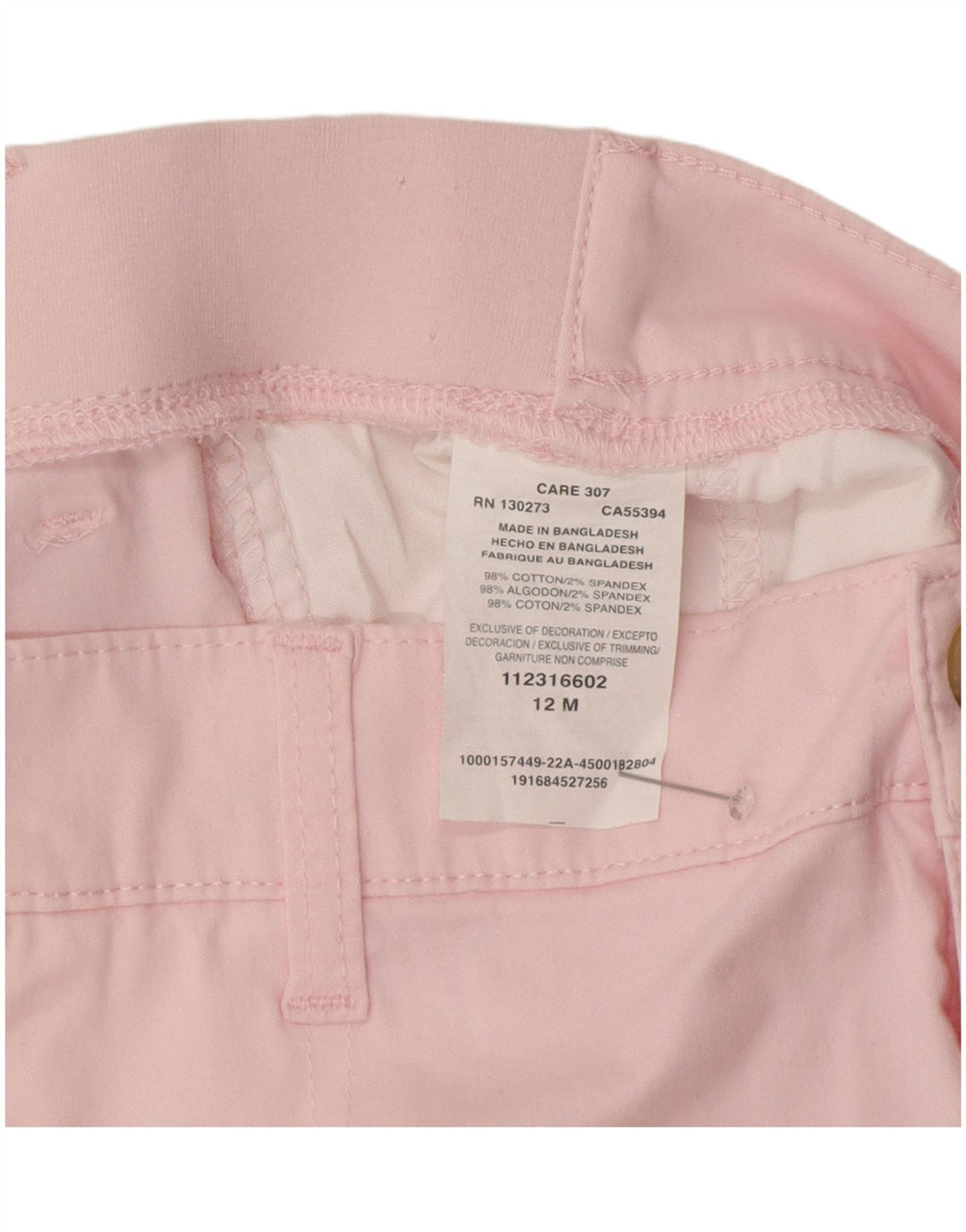 LEE Short cargo coupe régulière pour femme US 12 Large W34 en coton rose