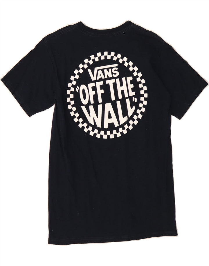 VANS Mens Graphic T-Shirt Top Small Navy Blue Vintage Vans and Second-Hand Vans from Messina Hembry 