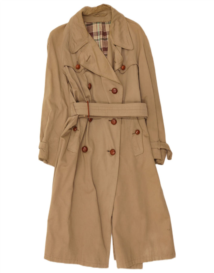vintage Femme Trench Coat UK 14 Beige Moyen