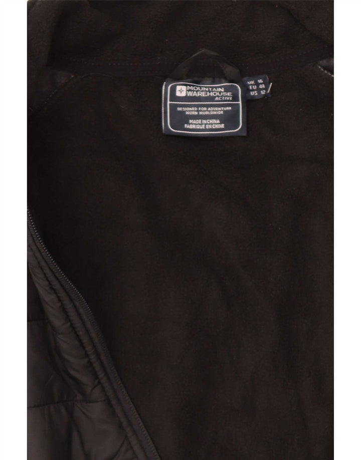 Mountain Warehouse Veste rembourrée pour femme UK 16 Large Noir Moucheté Polyamide