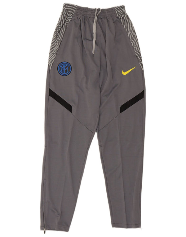 Nike Pantalon de survêtement Dri Fit pour garçon 13-14 ans XL Gris Colorblock