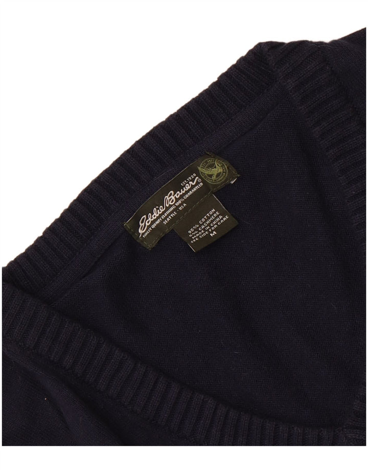 Eddie Bauer Pull col V pour homme en coton bleu marine moyen