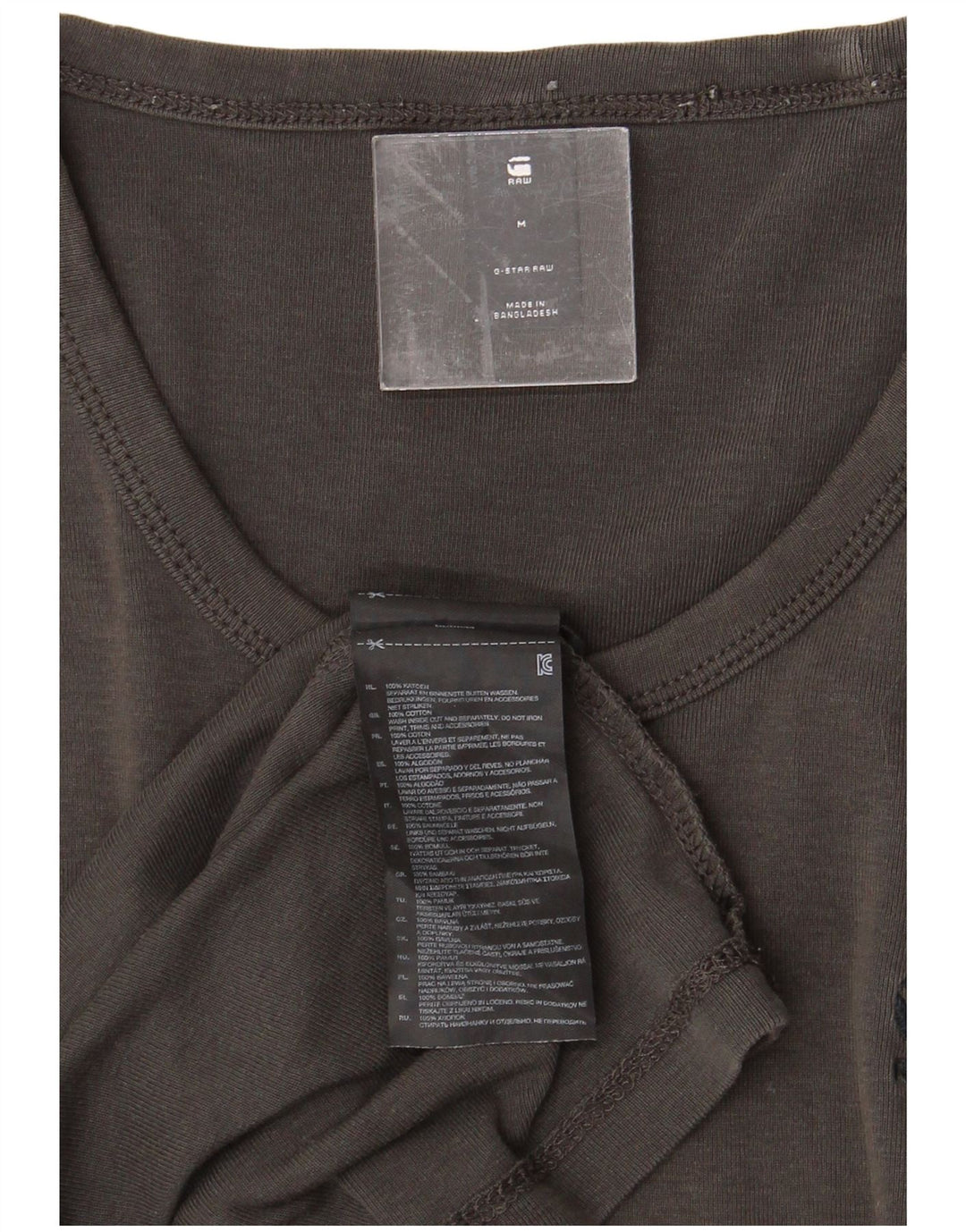 G-STAR T-Shirt Homme Gris Moyen Coton