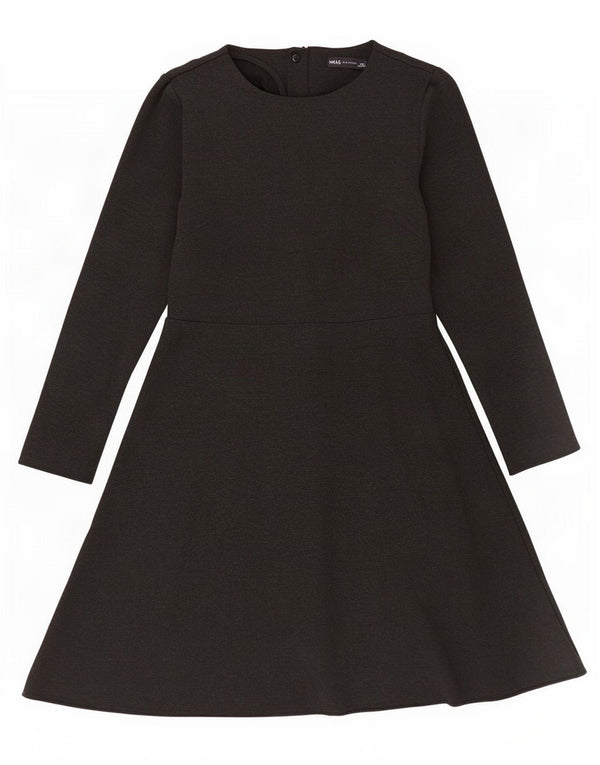 Marks & Spencer Robe trapèze à manches longues pour femme UK 8 Small Gris Viscose