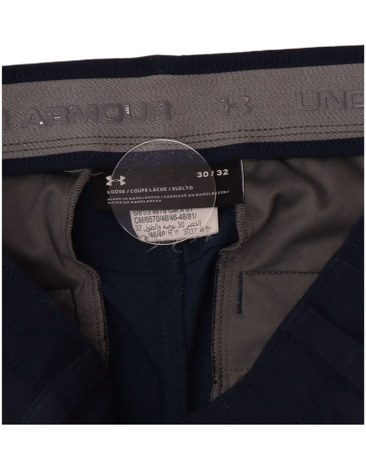 Under Armour Pantalon Chino Droit W30 L32 Homme Bleu Marine Polyester