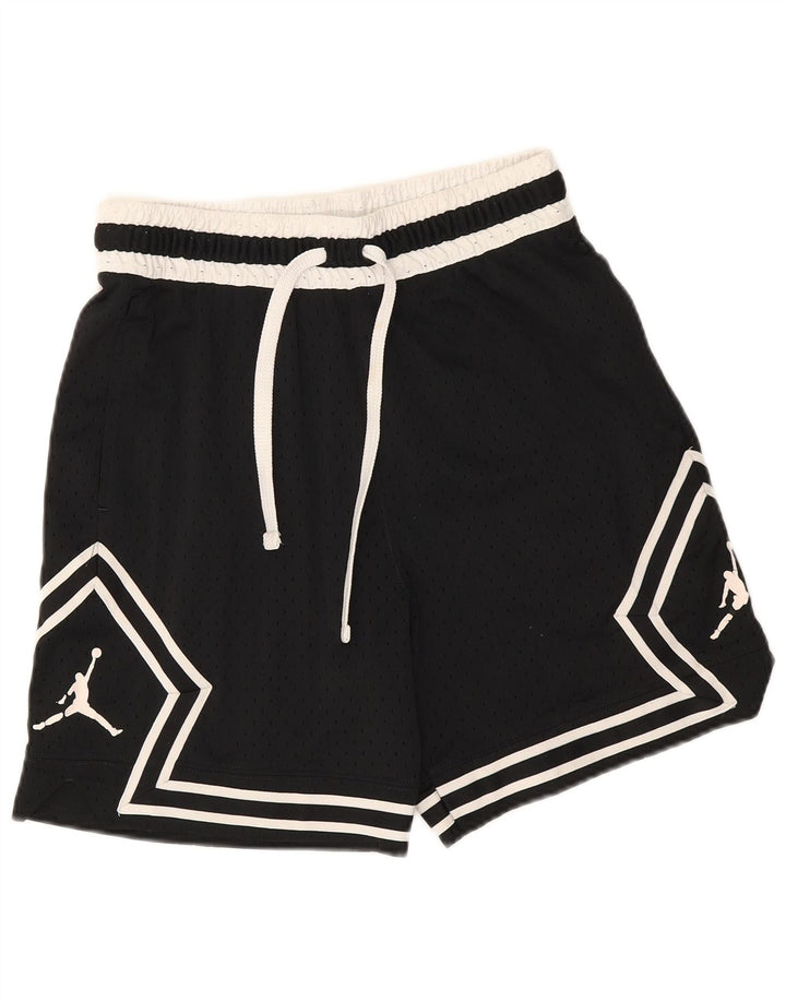 Jordan Short de sport Dri Fit Graphic pour homme, petit, noir, color block, polyester