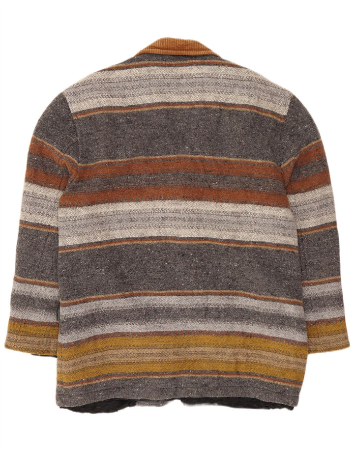 VINTAGE Veste Blazer 4 Boutons Homme UK 40 Grande Rayure Multicolore