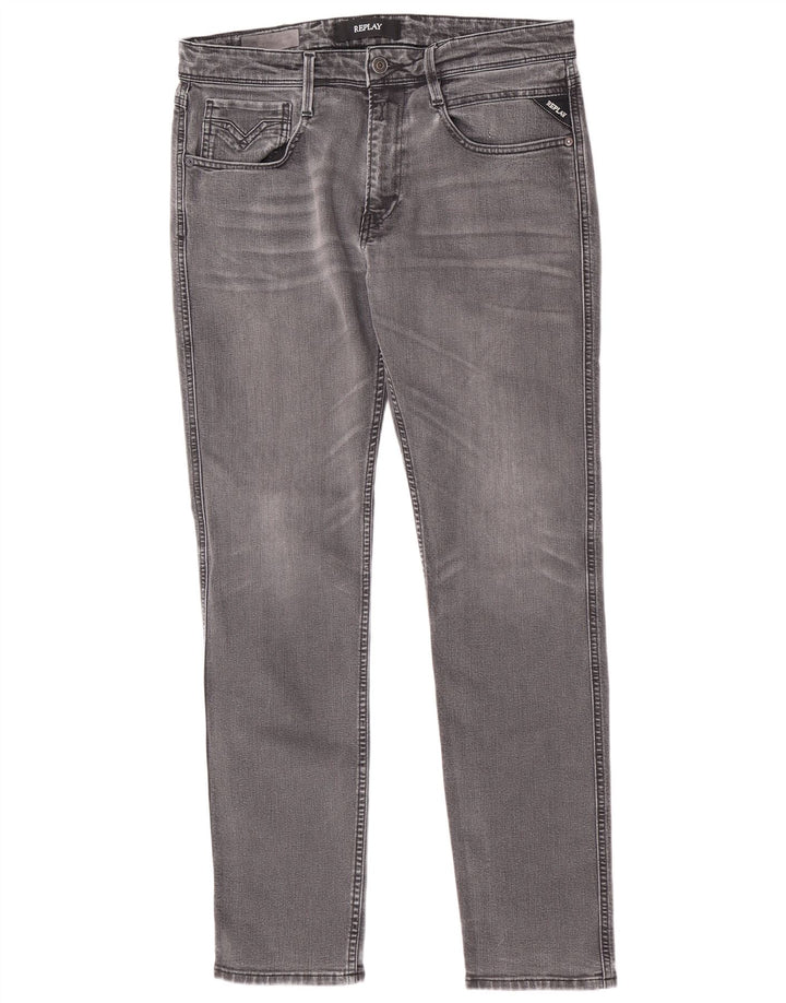 Replay Jean Slim Femme W33 L32 Gris Coton
