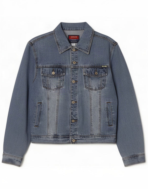 Vintage Mens Denim Jacket UK 40 Large Blue Cotton