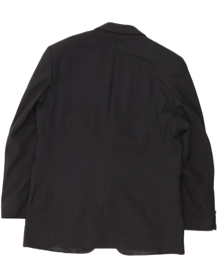 Marks & Spencer Veste blazer à 2 boutons pour homme UK 38 laine noire moyenne