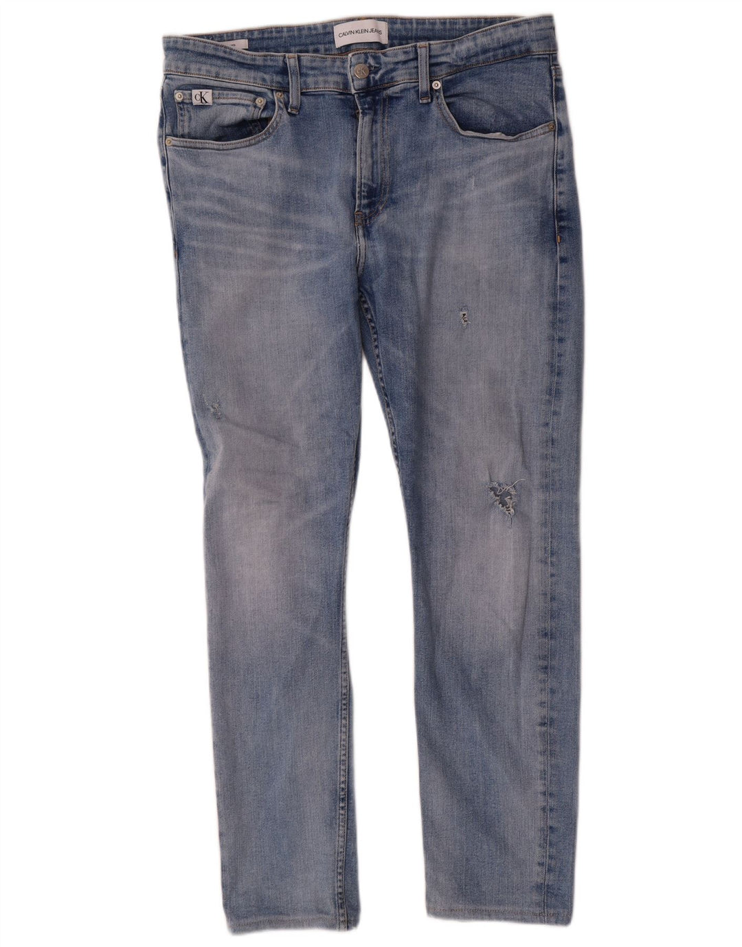 Calvin Klein Jean Slim Homme W32 L30 Bleu Coton