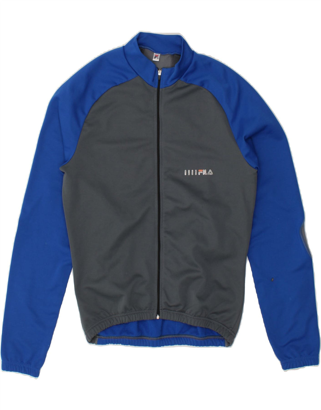 FILA Womens Tracksuit Top Jacket UK 10 Small Grey Colourblock Polyester Vintage Fila and Second-Hand Fila from Messina Hembry 