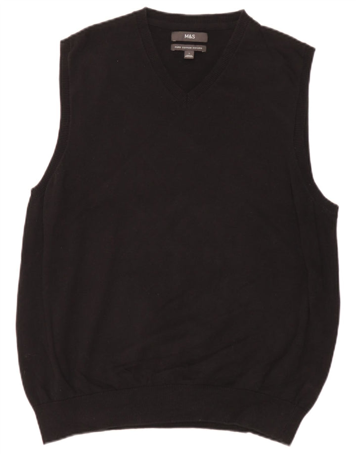 Marks & Spencer Débardeur pour homme en coton noir Taille L