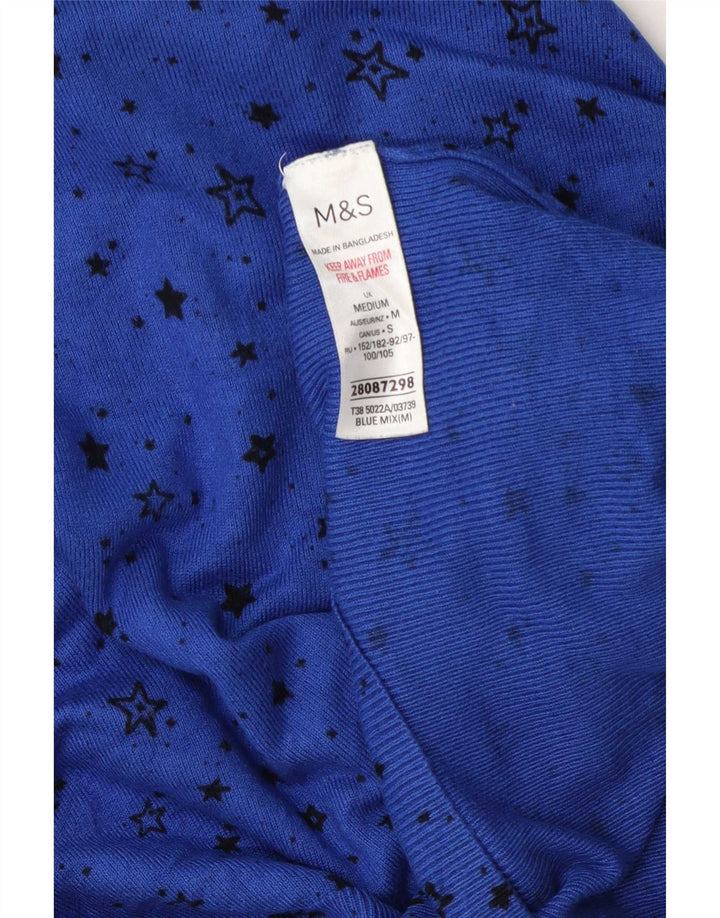 Marks & Spencer Pull col bateau pour femme UK 14 Bleu moyen