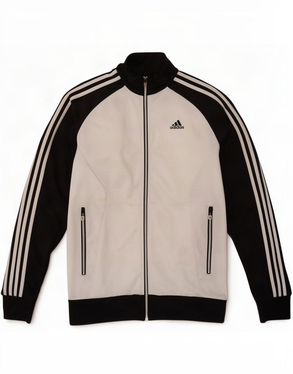Adidas Veste de survêtement pour homme UK 34/36 Petit Blanc Colorblock