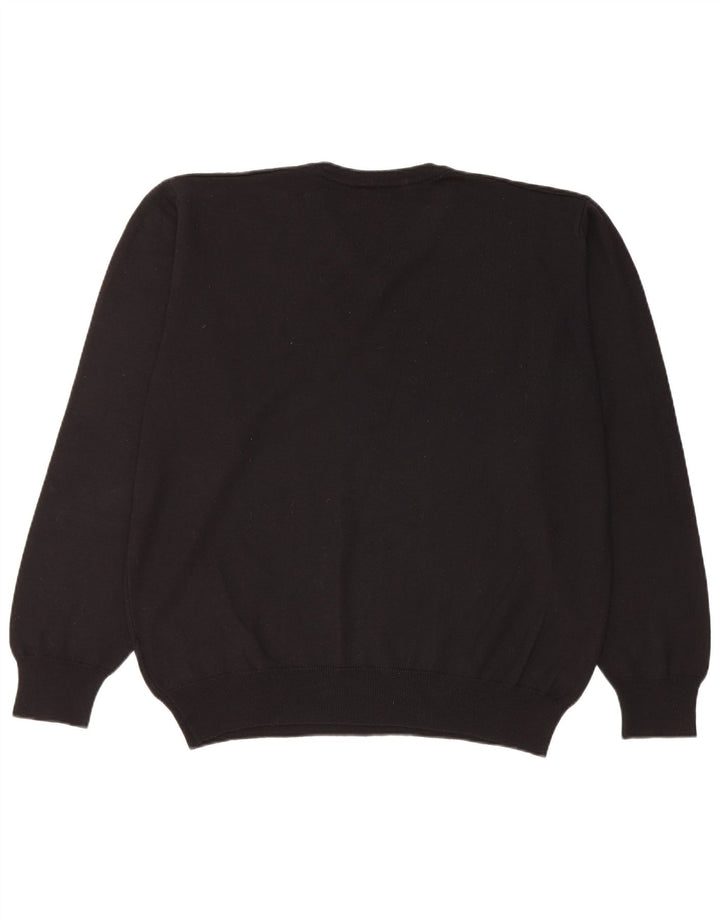 Carrera Pull col V pour homme 2XL Noir Laine