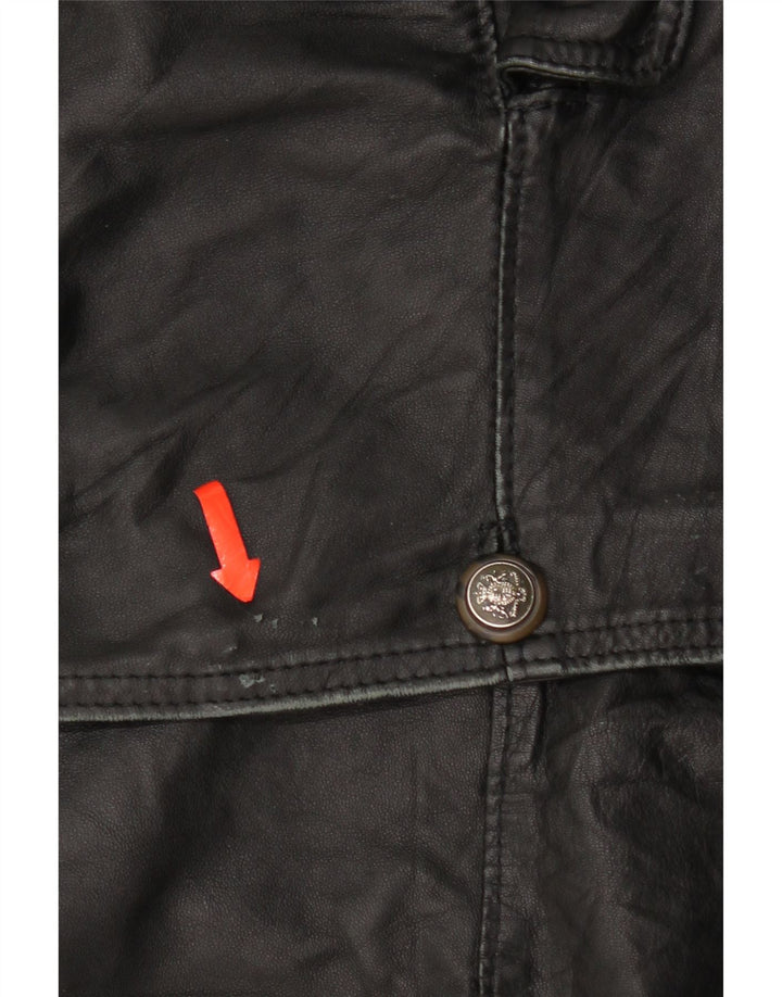 Bizzarro Veste Blazer 3 Boutons Homme IT 54 2XL Cuir Noir