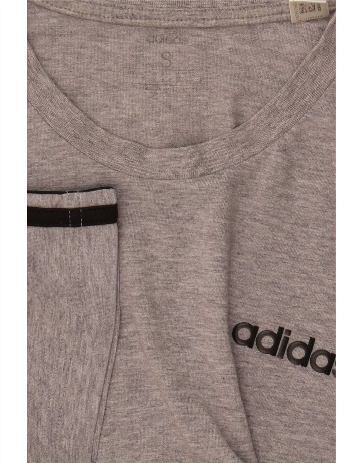 Adidas T-Shirt Homme Petit Gris Rayé