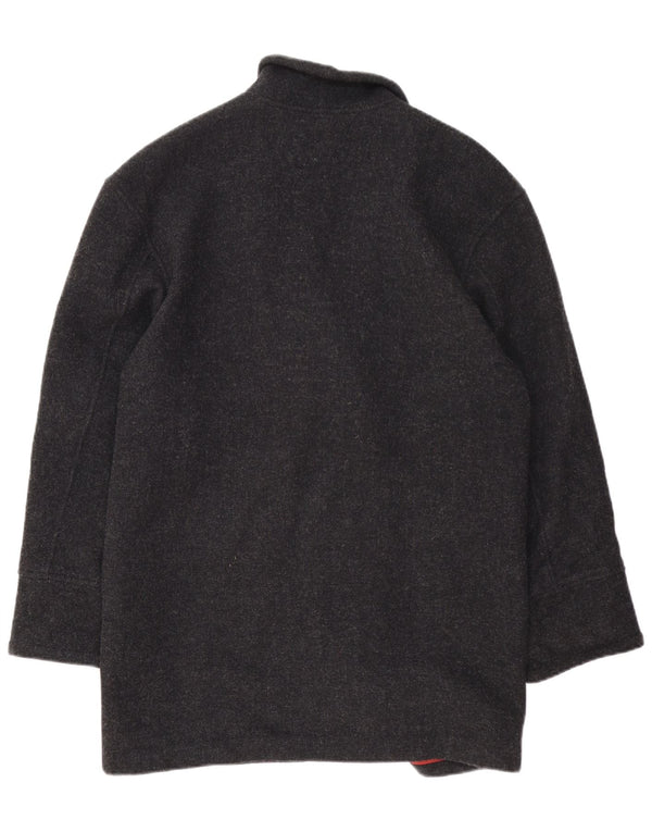 vintage Femme Overcoat Overcoat IT 42 Laine Gris Moyen