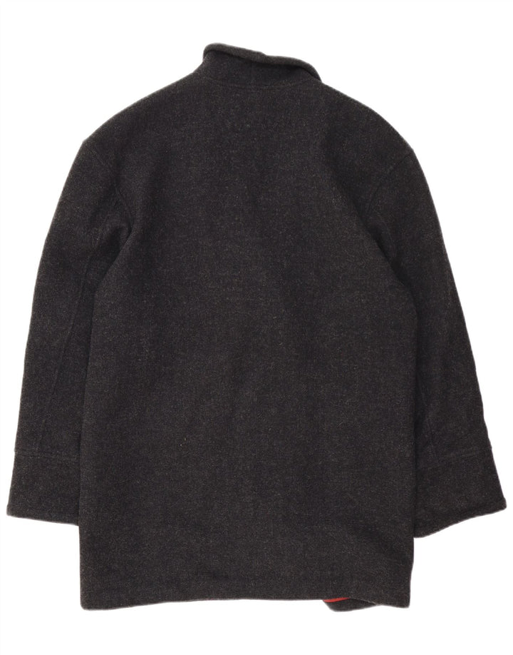 vintage Femme Overcoat Overcoat IT 42 Laine Gris Moyen
