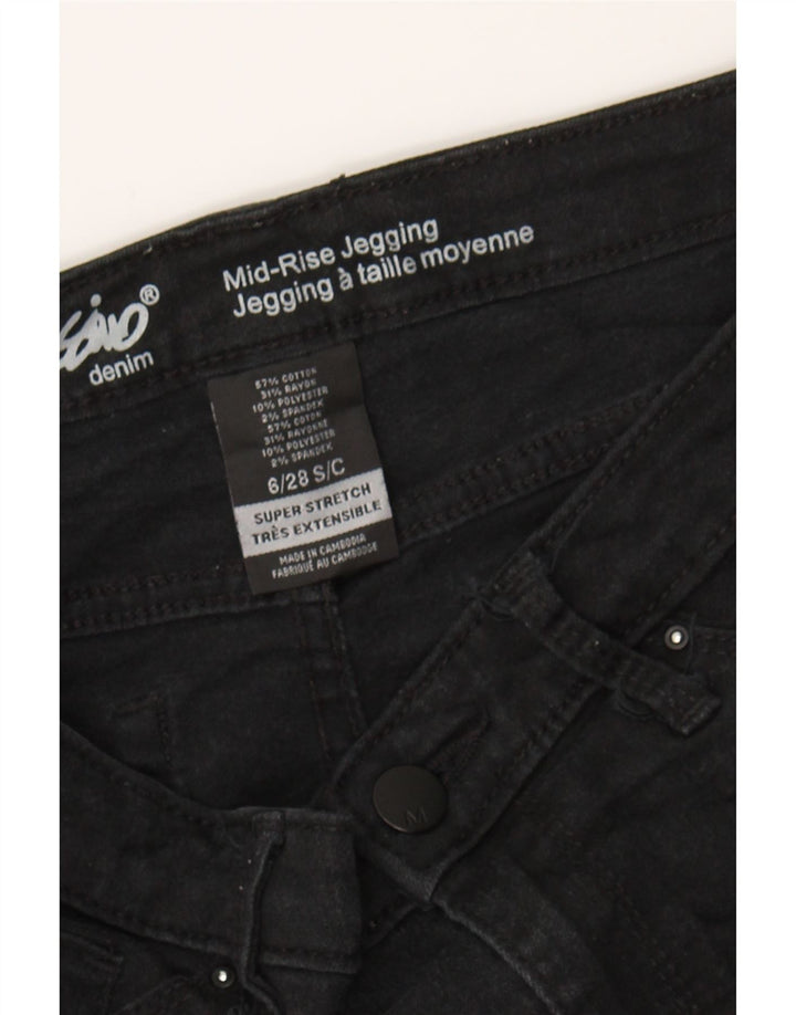 MOSSIMO Womens Mid Rise Jegging Jeans US 6 Medium W28 L27 Black Cotton Vintage Mossimo and Second-Hand Mossimo from Messina Hembry 