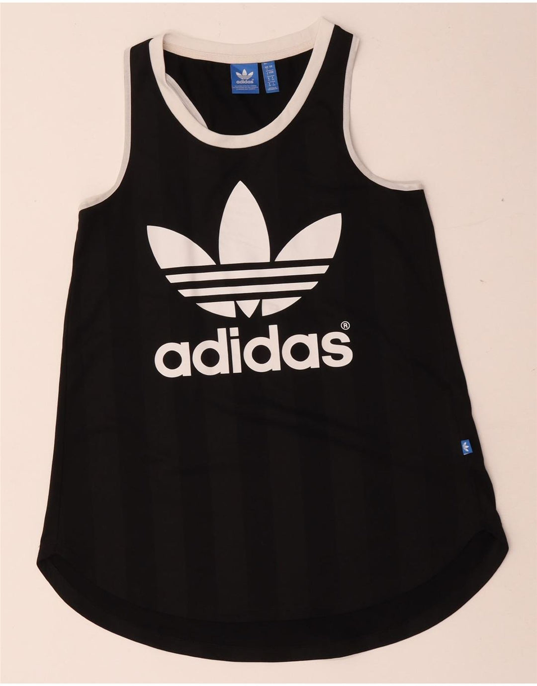 Adidas Débardeur graphique pour femme UK 8 Small Noir Polyester