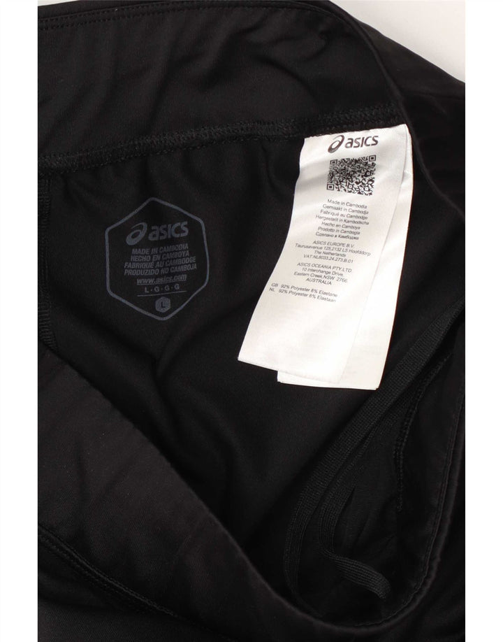 Asics Pantalon de survêtement Capri Femme UK 14 Large Noir Polyester