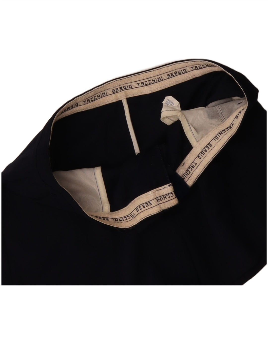 SERGIO TACCHINI Short Chino Homme IT 52 XL W34 Bleu Marine Polyester