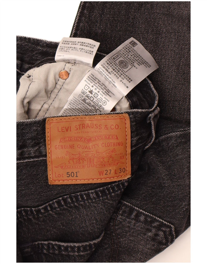 Levi's Jean Droit 501 Homme Gris W27 L30 Coton