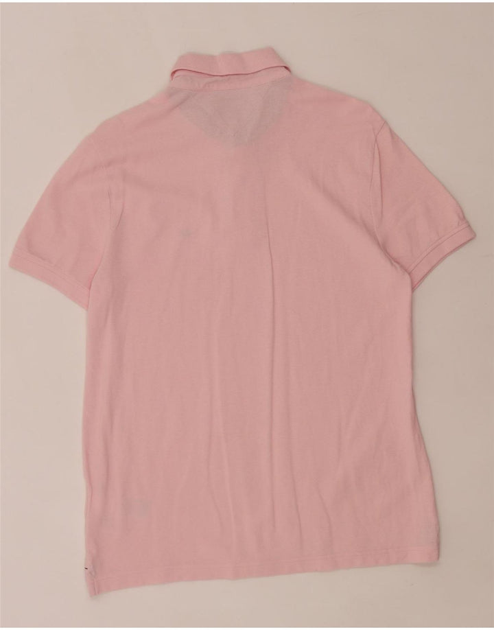 Tommy Hilfiger Polo Homme Rose Moyen Coton