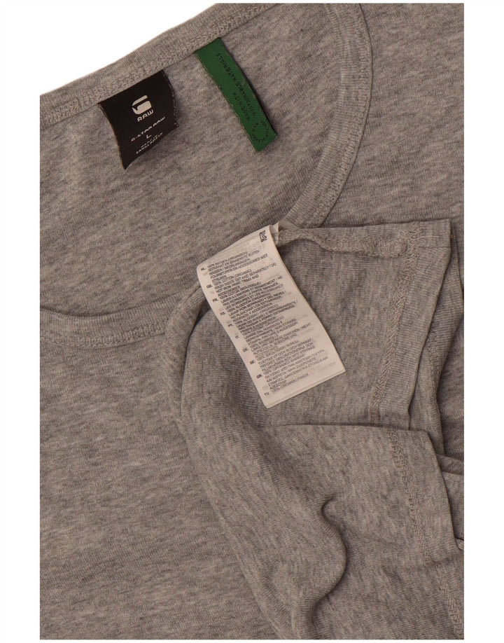G-Star Homme T-Shirt Top Large Gris Moucheté Coton