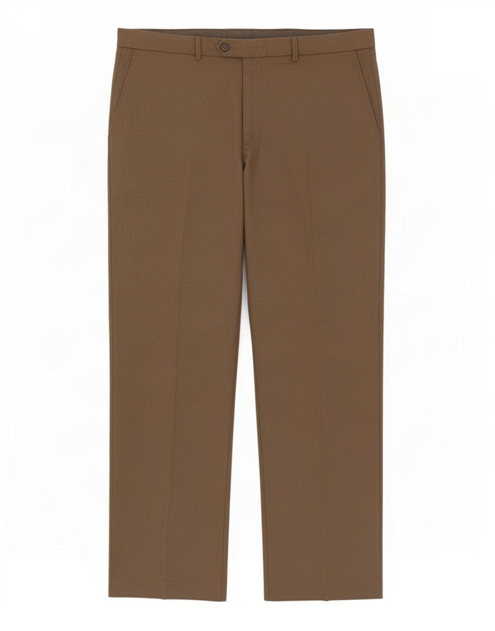 Marks & Spencer Pantalon de costume coupe classique pour homme W40 L31 Marron Polyester