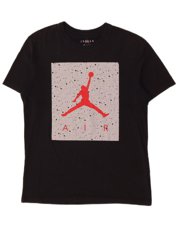 Jordan T-shirt graphique pour homme en coton noir moyen