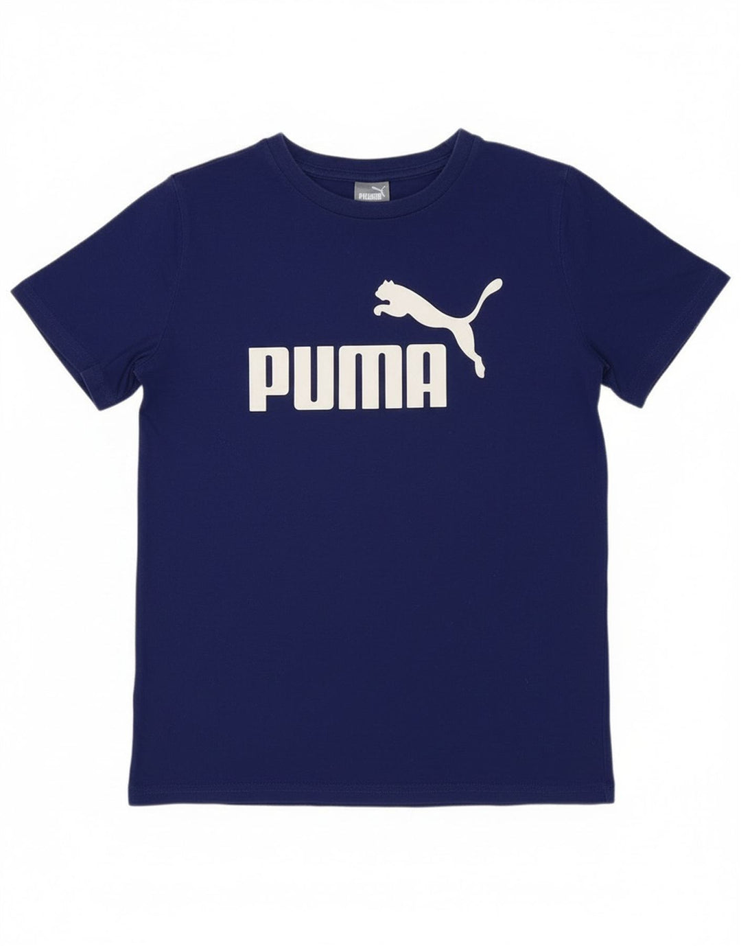 Puma T-Shirt Graphique Garçon 10-11 ans Bleu Moyen Coton