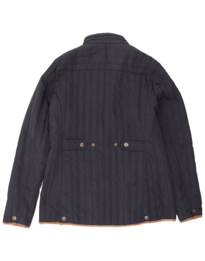 Crew Clothing Veste matelassée pour femme UK 10 Small Bleu marine Polyester