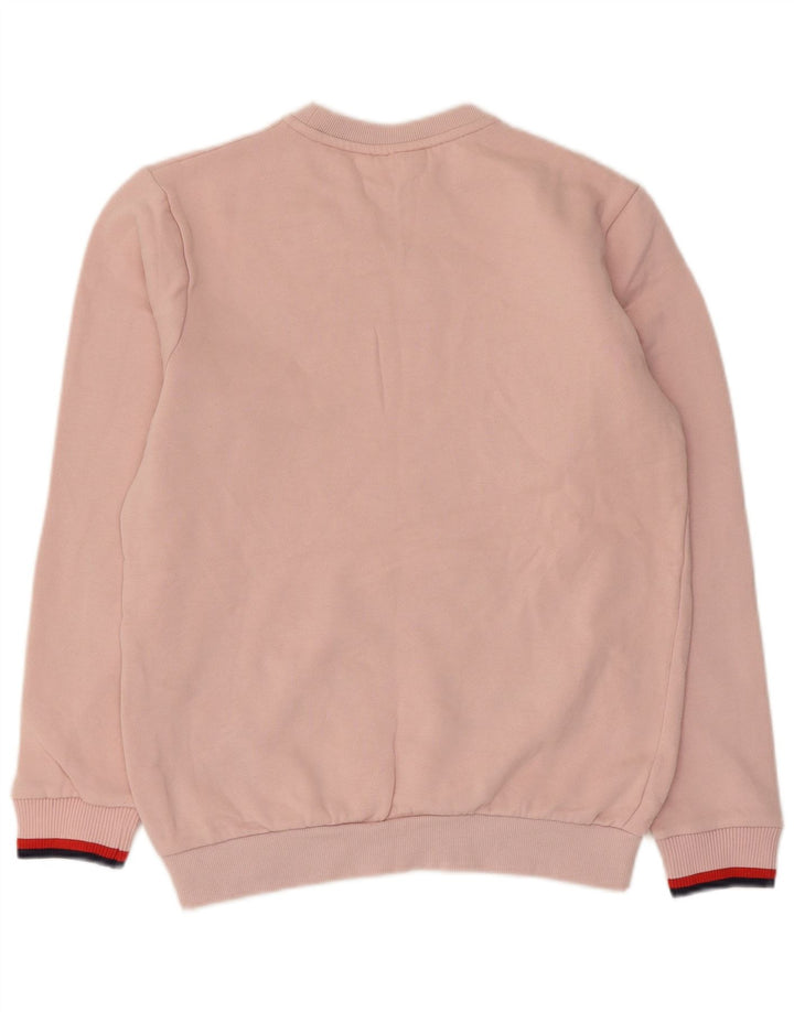 Fila Sweat-shirt surdimensionné pour femme UK 2 2XS Rose Coton