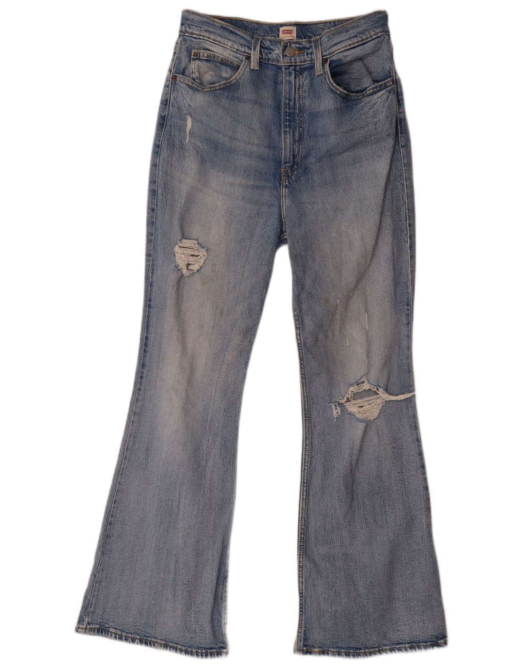 Levi's Jean Flare Effet Déchiré W28 L29 Femme Bleu Coton