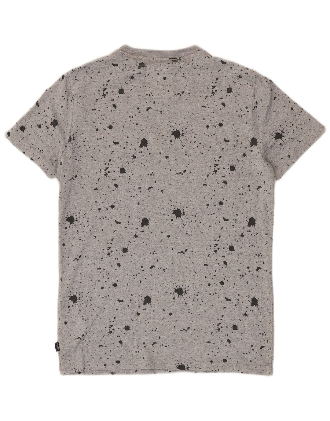 Superdry T-Shirt Graphique Homme Petit Gris Moucheté Coton