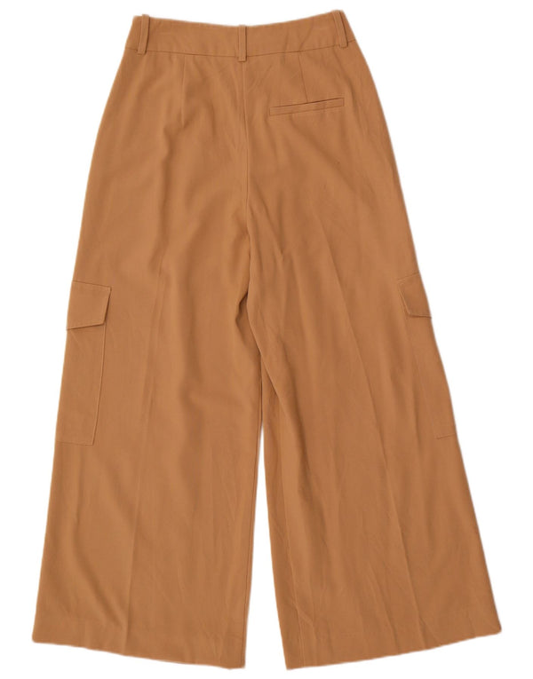 MARKS & SPENCER Pantalon cargo taille haute pour femme UK 6 XS W24 L27 Beige