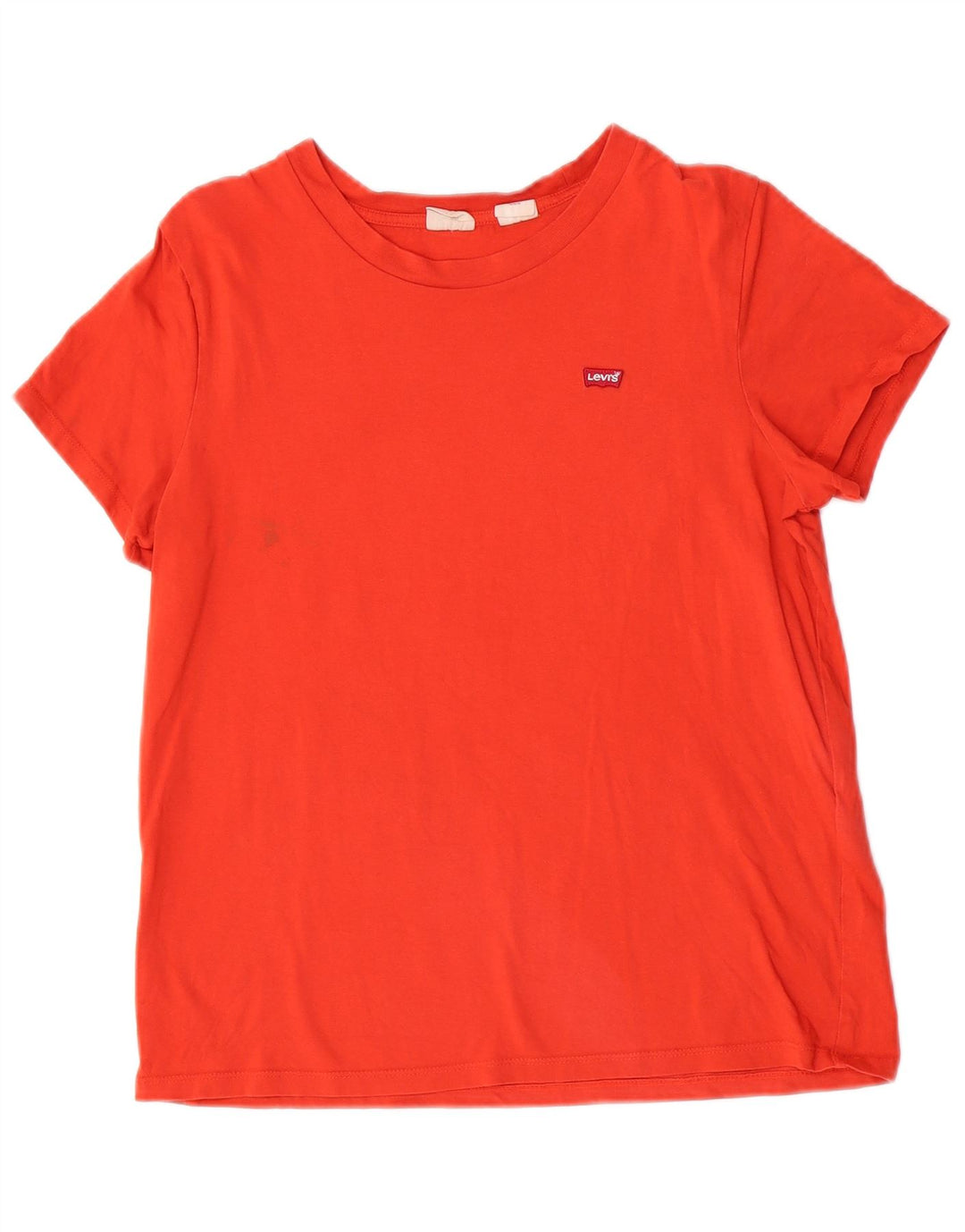 Levi's T-Shirt Femme UK 12 Rouge Moyen Coton