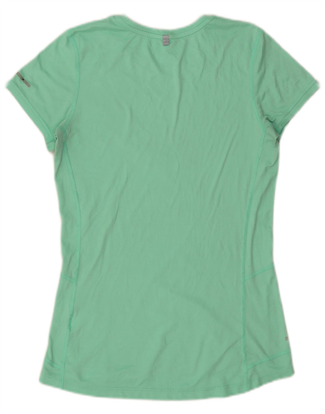 NIKE T-shirt Dri Fit pour femme UK 10 Petit Vert Polyester