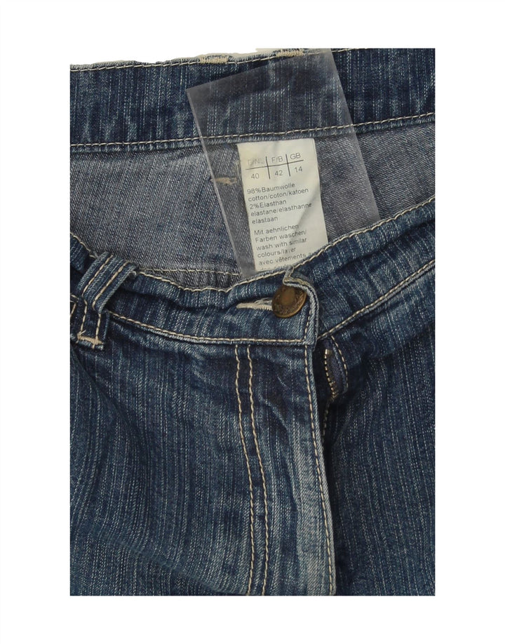 VINTAGE Womens Capri Jeans UK 14 Medium W30 L20 Blue Cotton Vintage Vintage and Second-Hand Vintage from Messina Hembry 